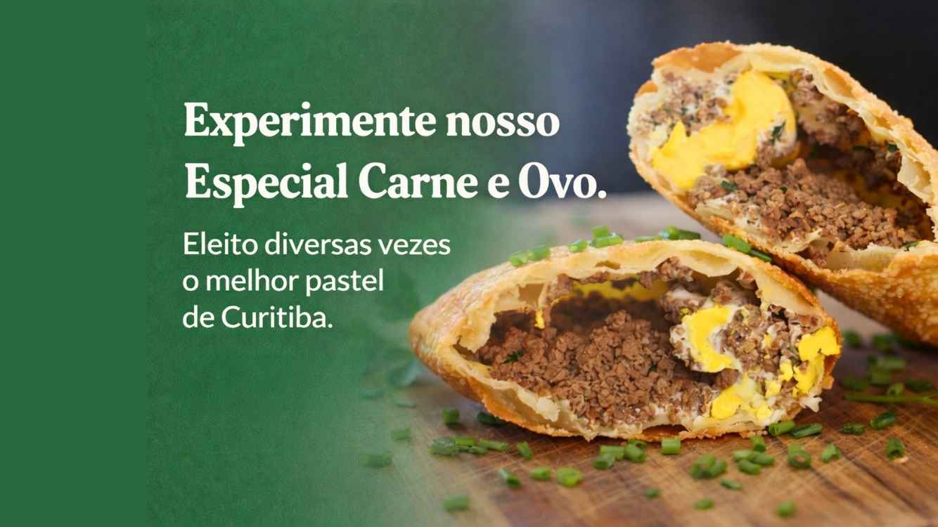 Pastel especial de carne e ovo eleito o melhor de Curitiba - Pastelaria Brasileira